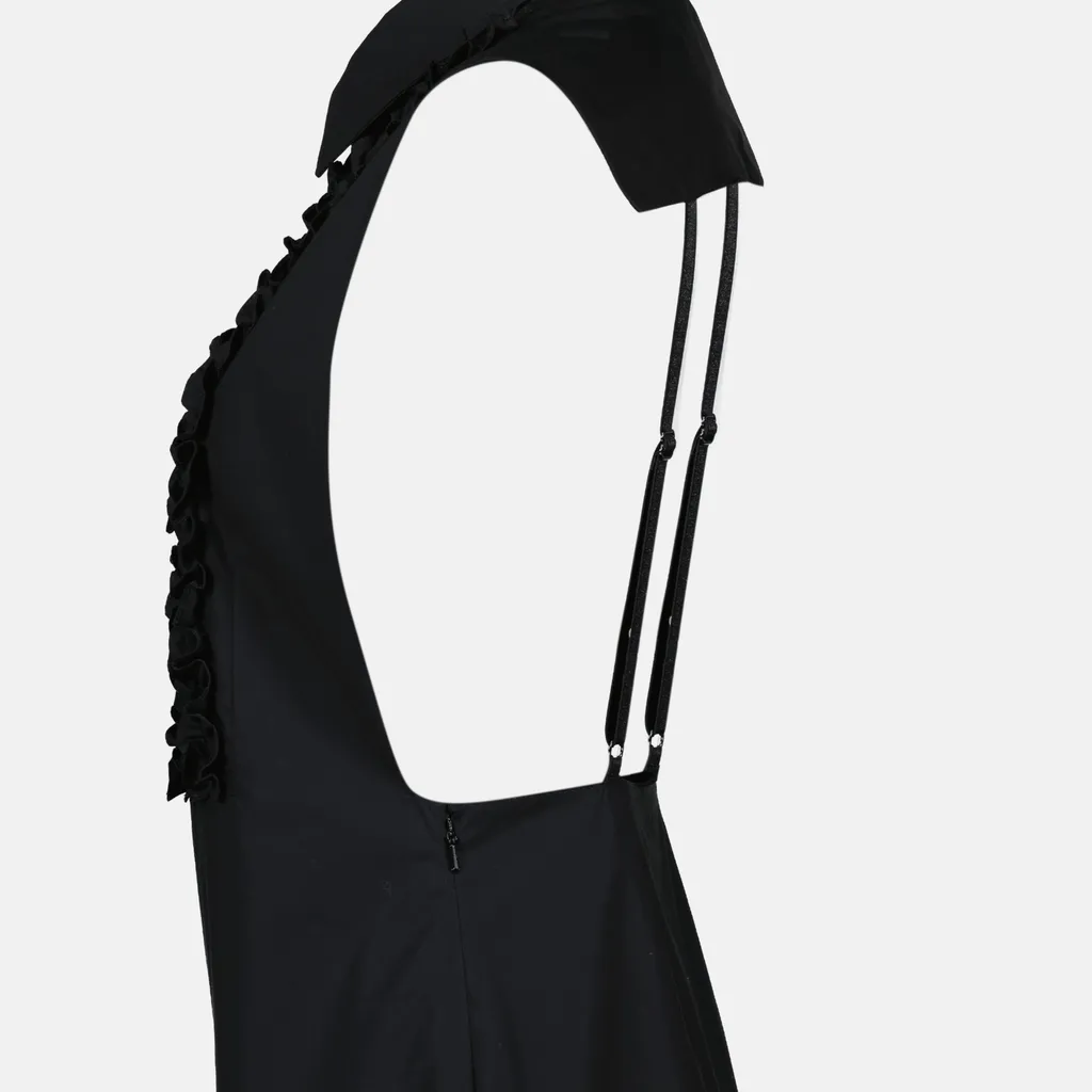 Lapel Sleeveless Dress