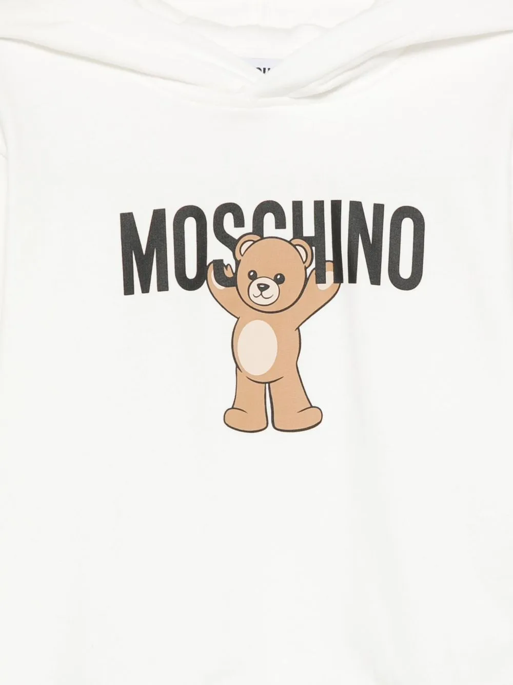 Teddy Print Hooded Top