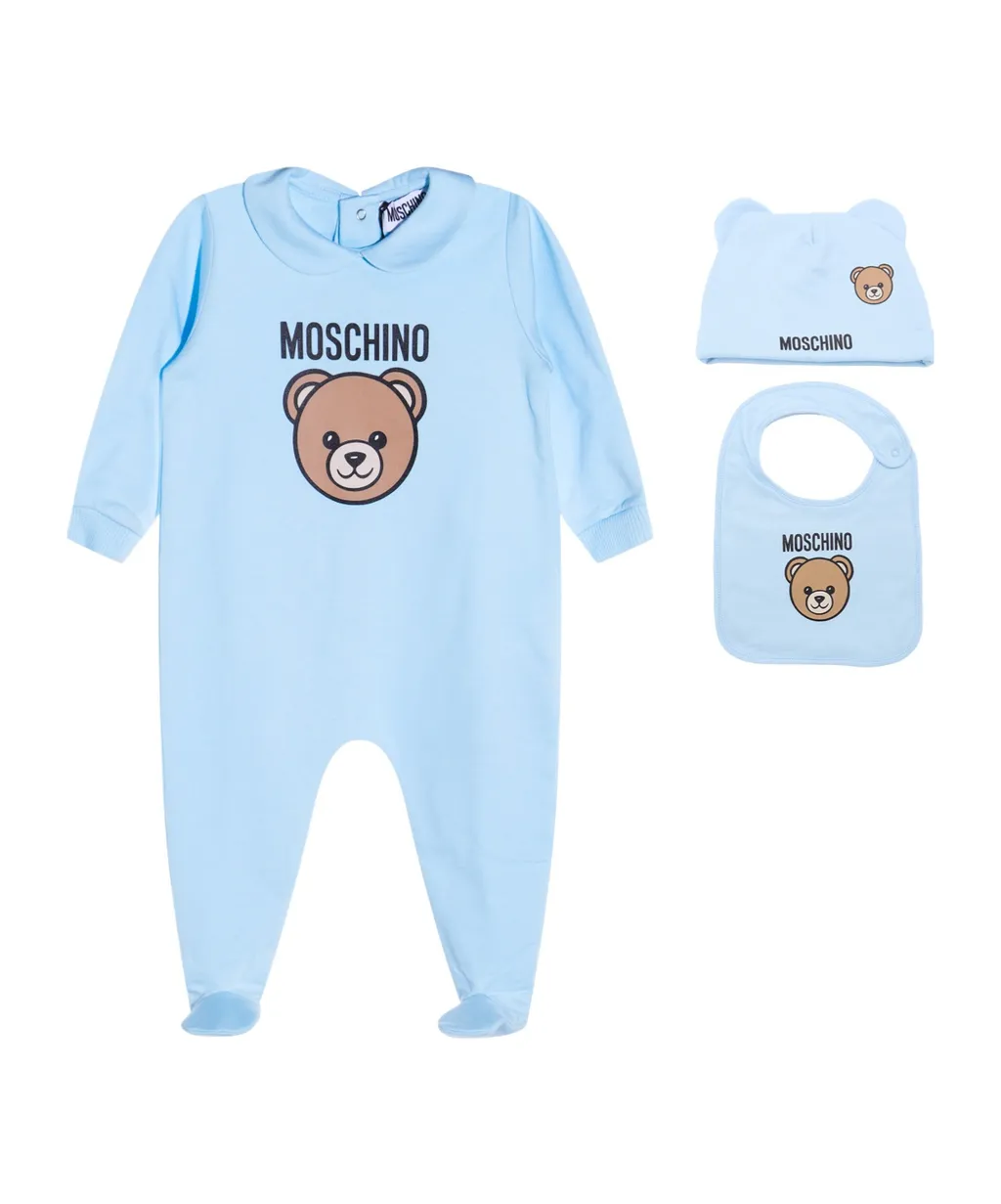 Bear-Logo Babygrow Gift Set