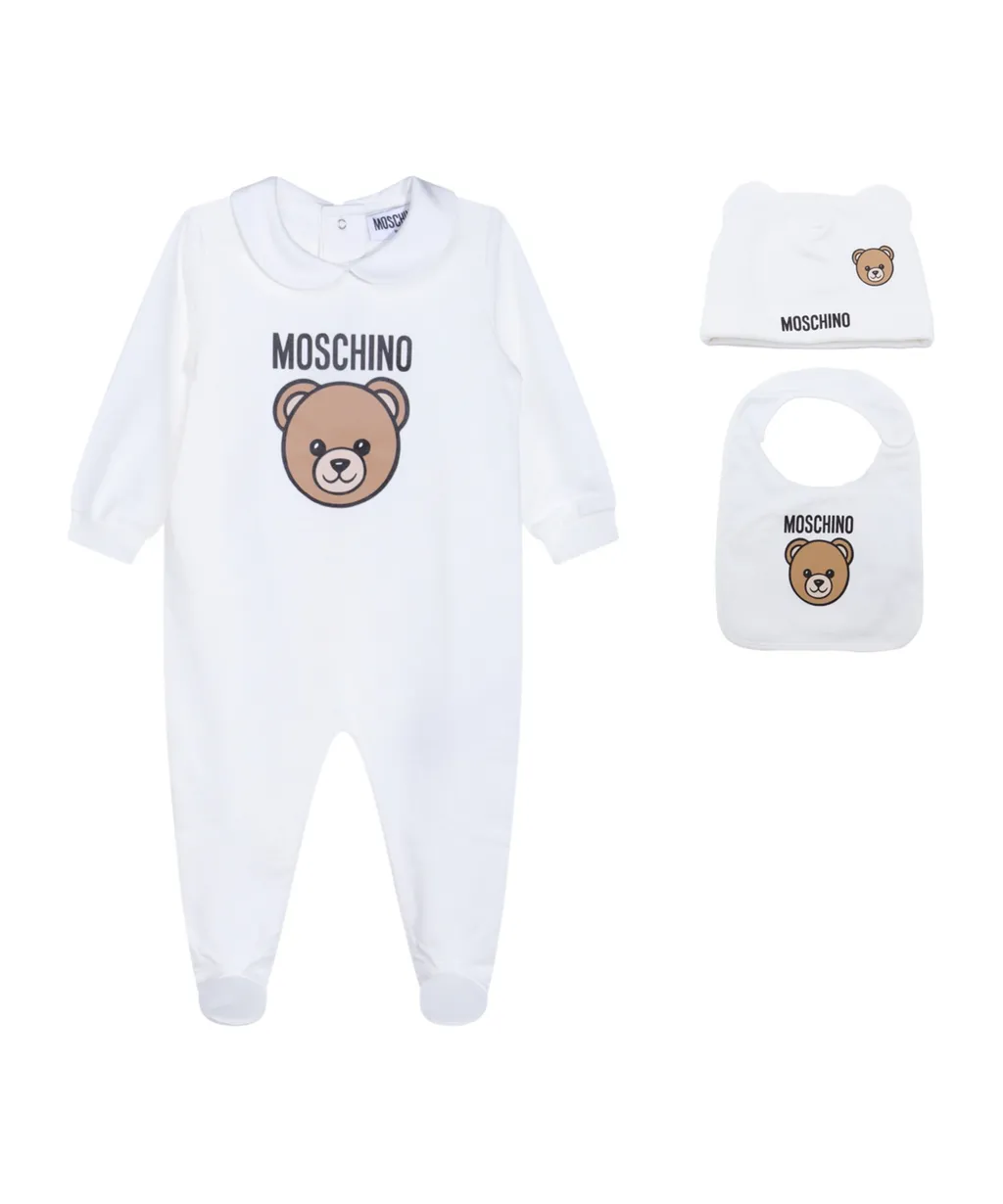 Bear-Logo Babygrow Gift Set
