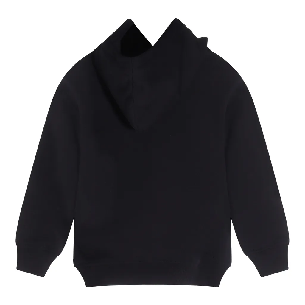 Logo Printed Long-Sleeved Hoodie