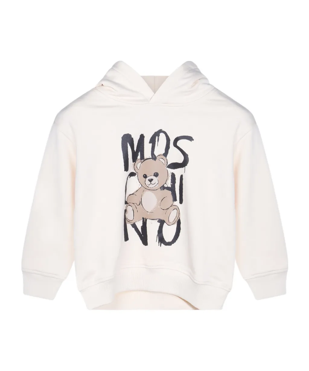 Logo Printed Long-Sleeved Hoodie