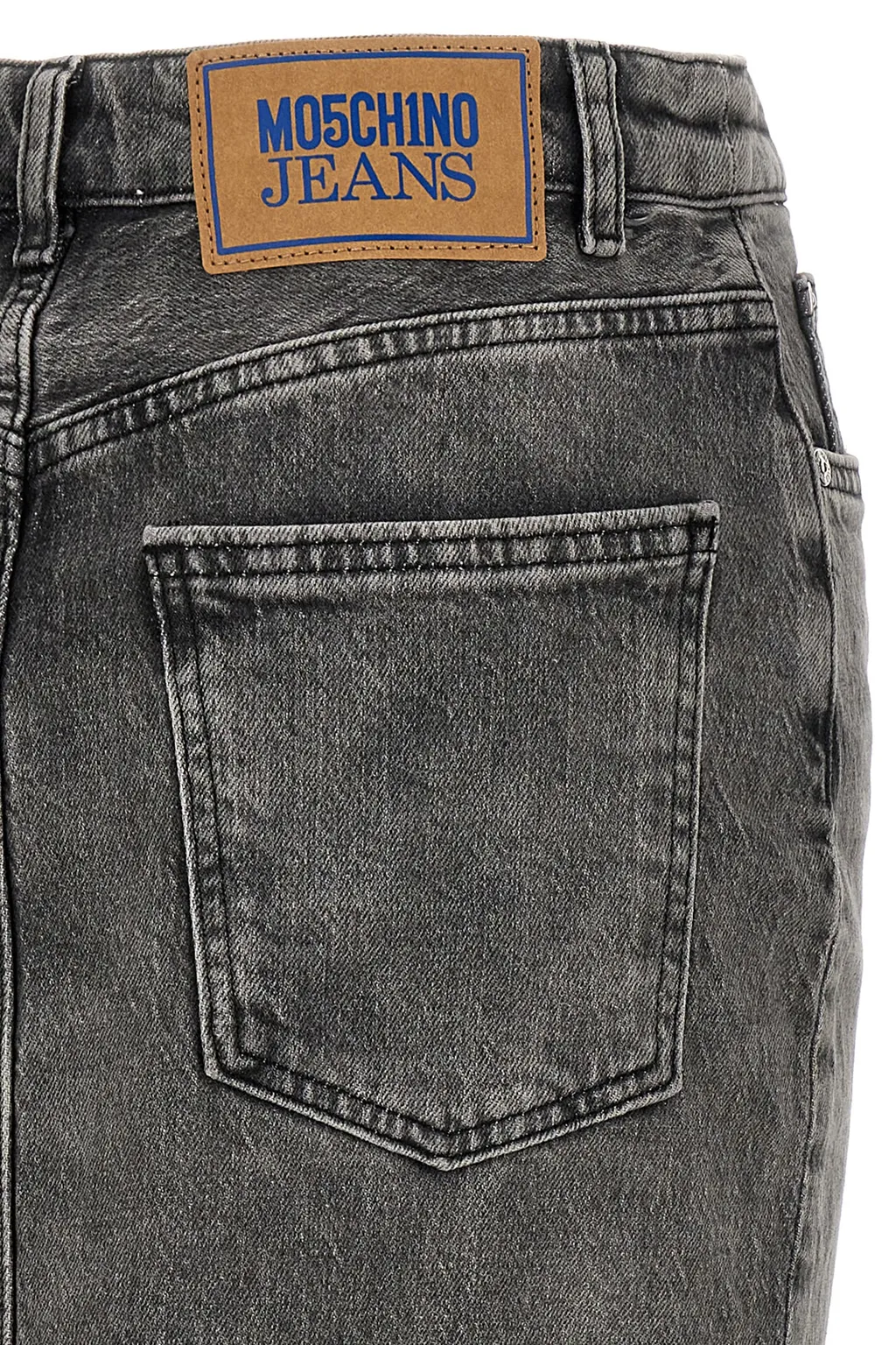 Jeans Side Slit Denim Skirt