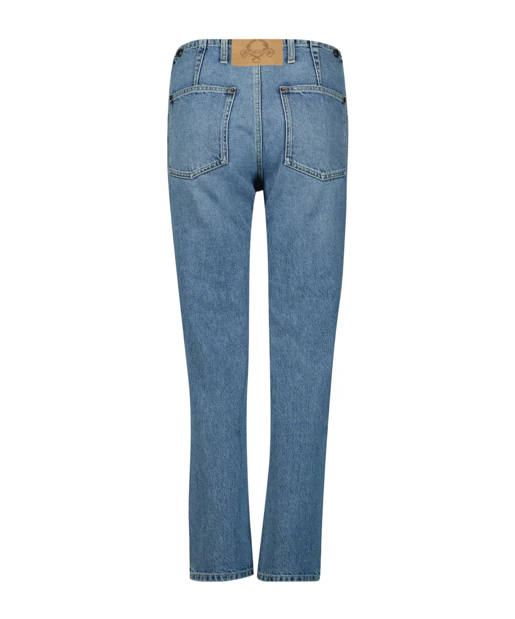 Belt Loop Denim Trousers