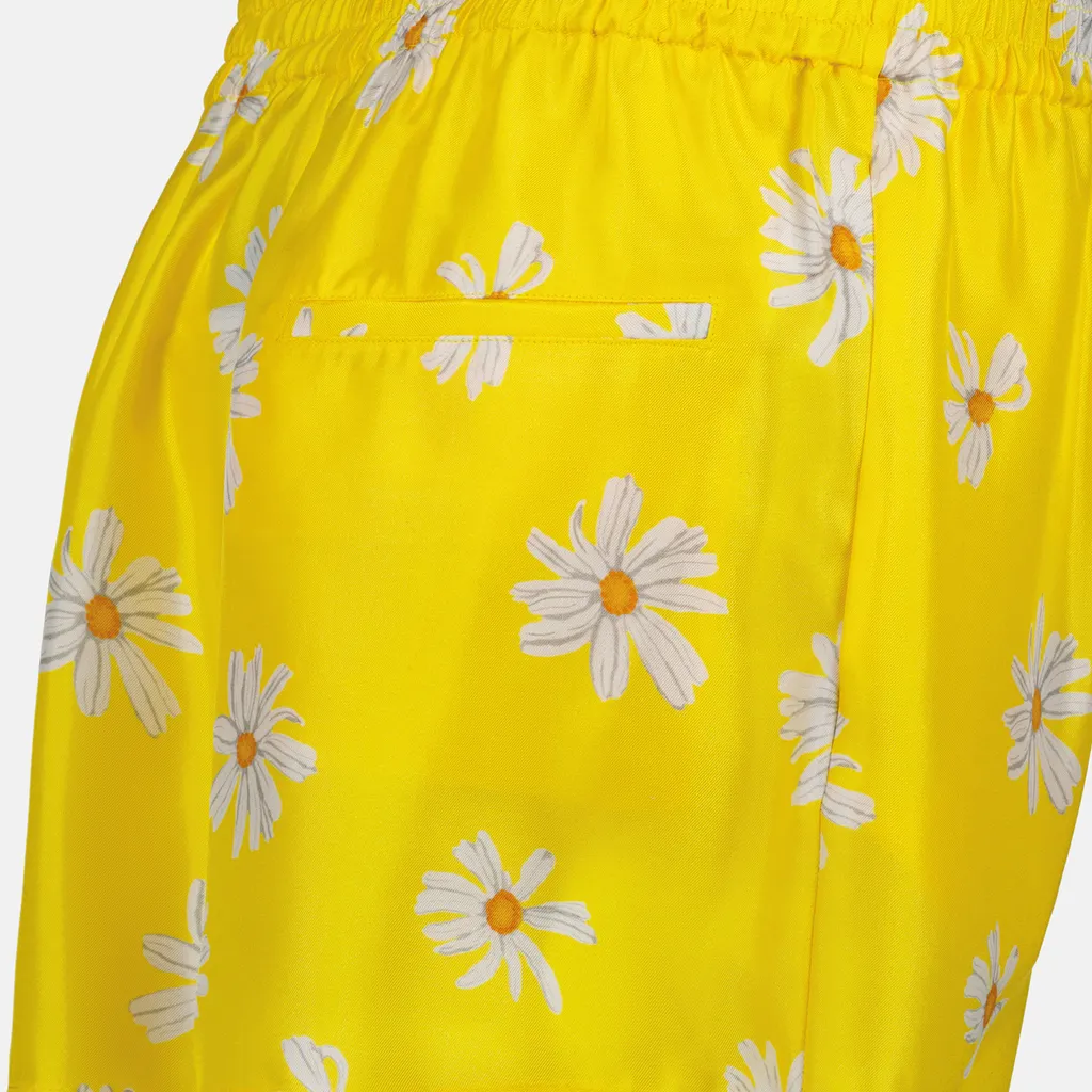 Floral-Printed Elasticated Waistband Shorts