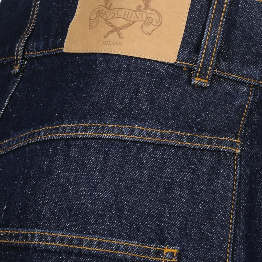 Belt Loop Denim Trousers