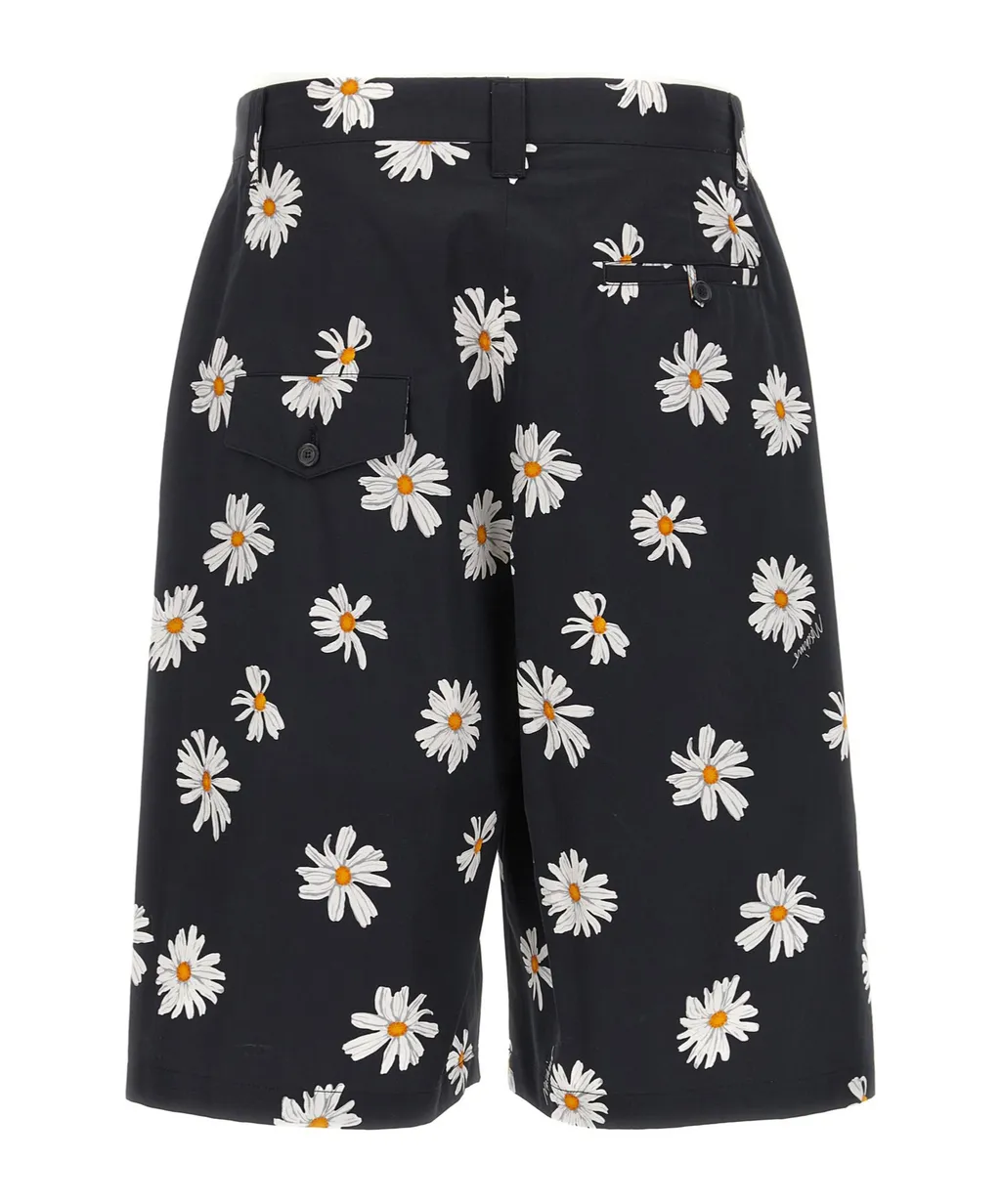 Floral Printed Knee-Length Shorts