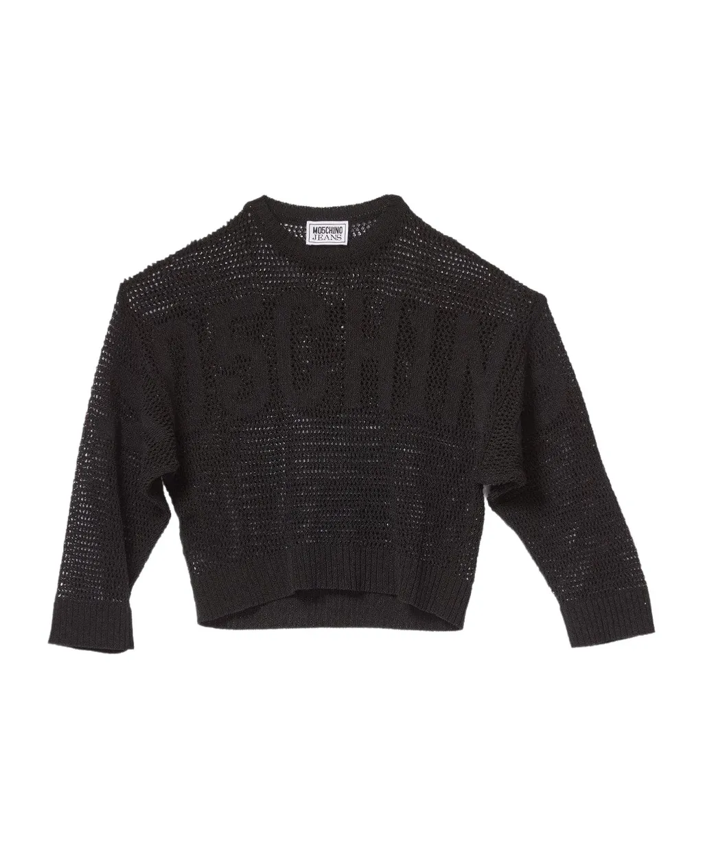 Open Knitted Crewneck Jumper