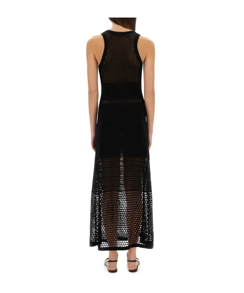 Mesh Dress With Logo