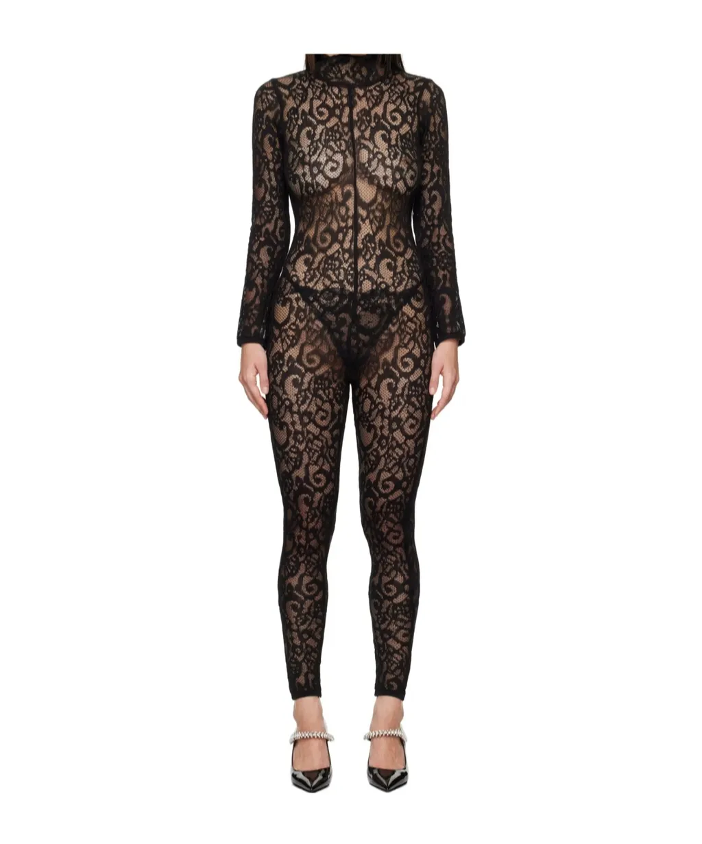 Black Lace Jumpsuit