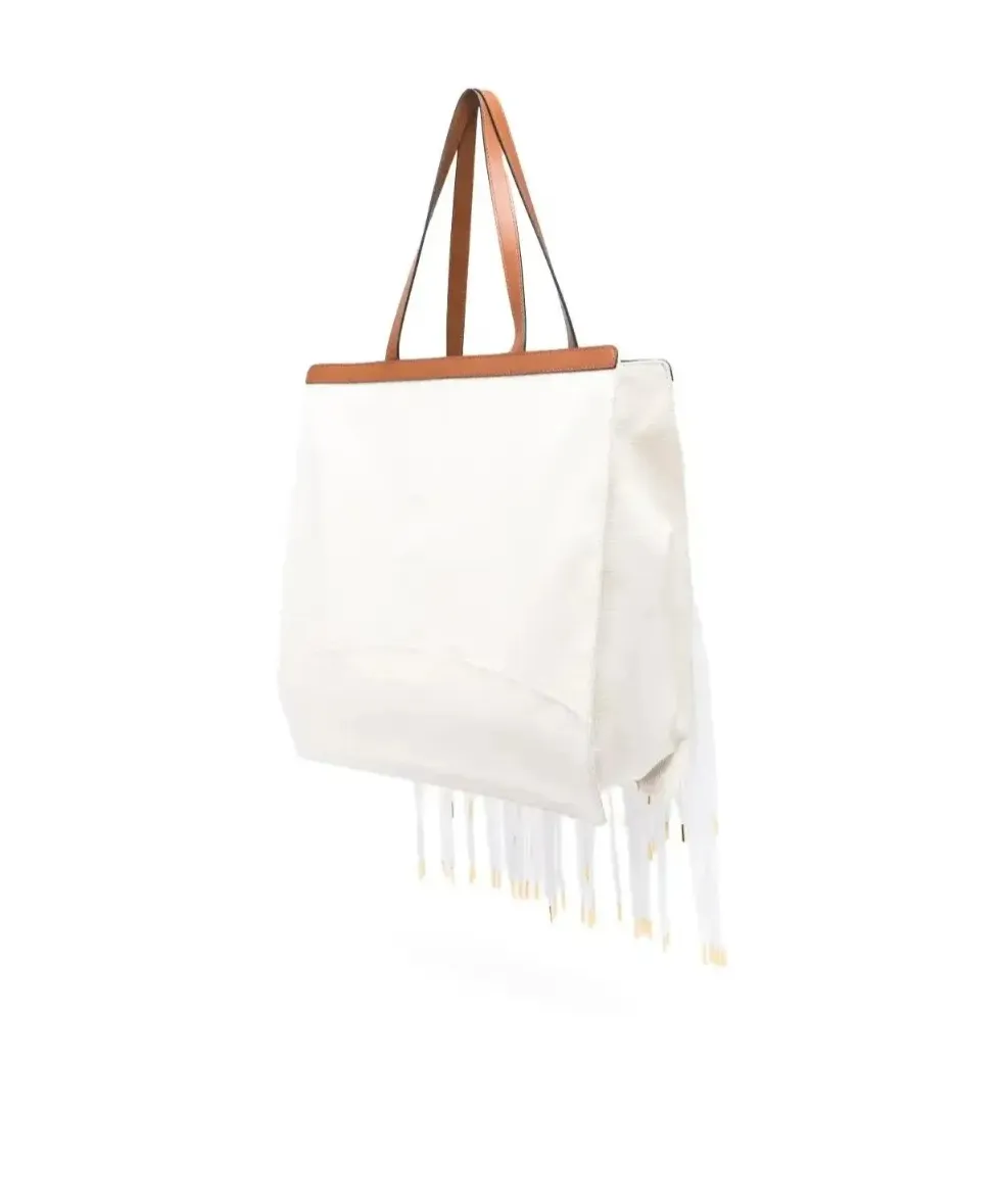 Fringe-Detailed Tote Bag