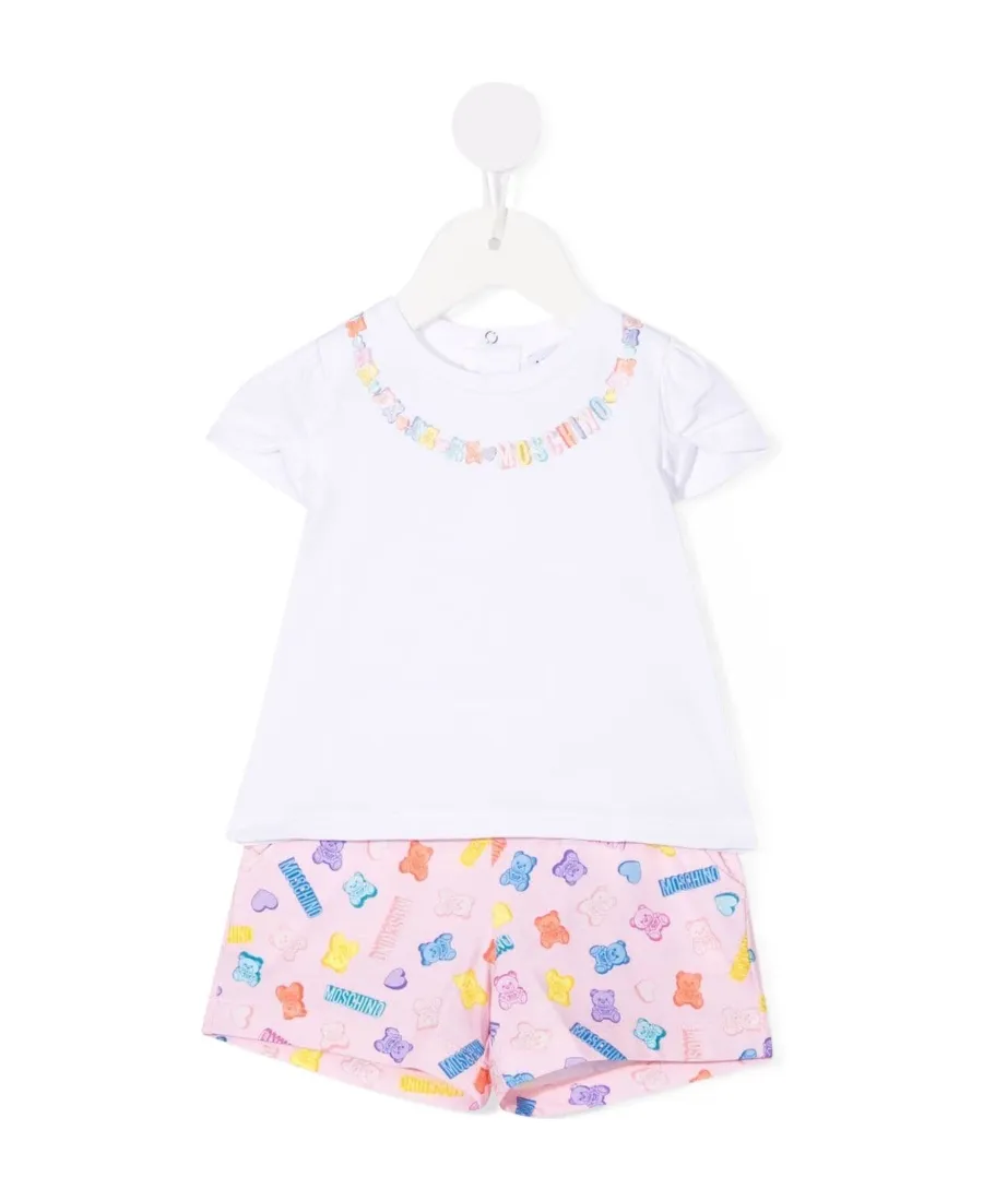 Teddy Bear Print Short Set
