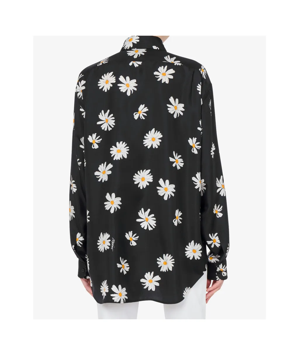 Silk Twill Shirt Allover Daisy