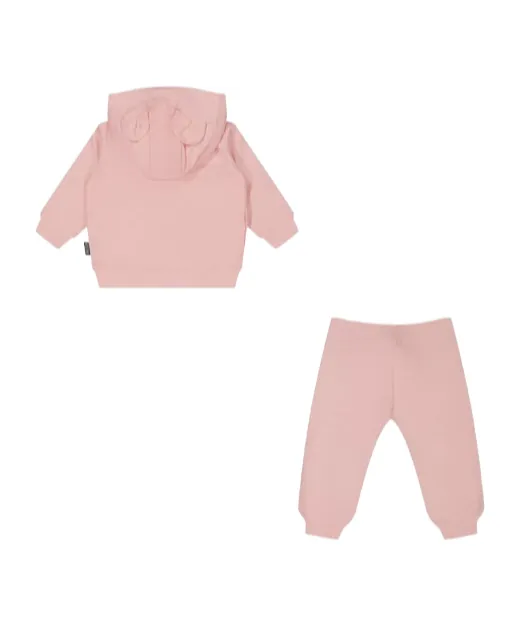 Bear Embroidered Jersey Tracksuit Set