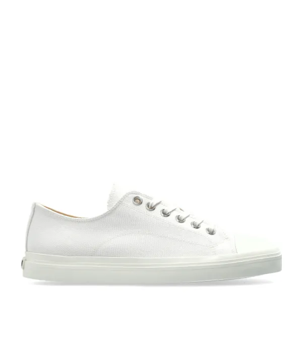 Contrast-Stitched Lace-Up Sneakers