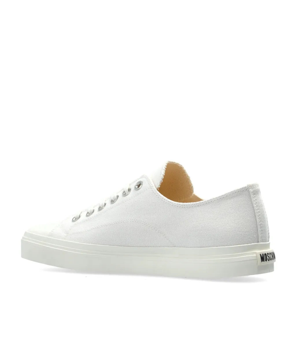 Contrast-Stitched Lace-Up Sneakers