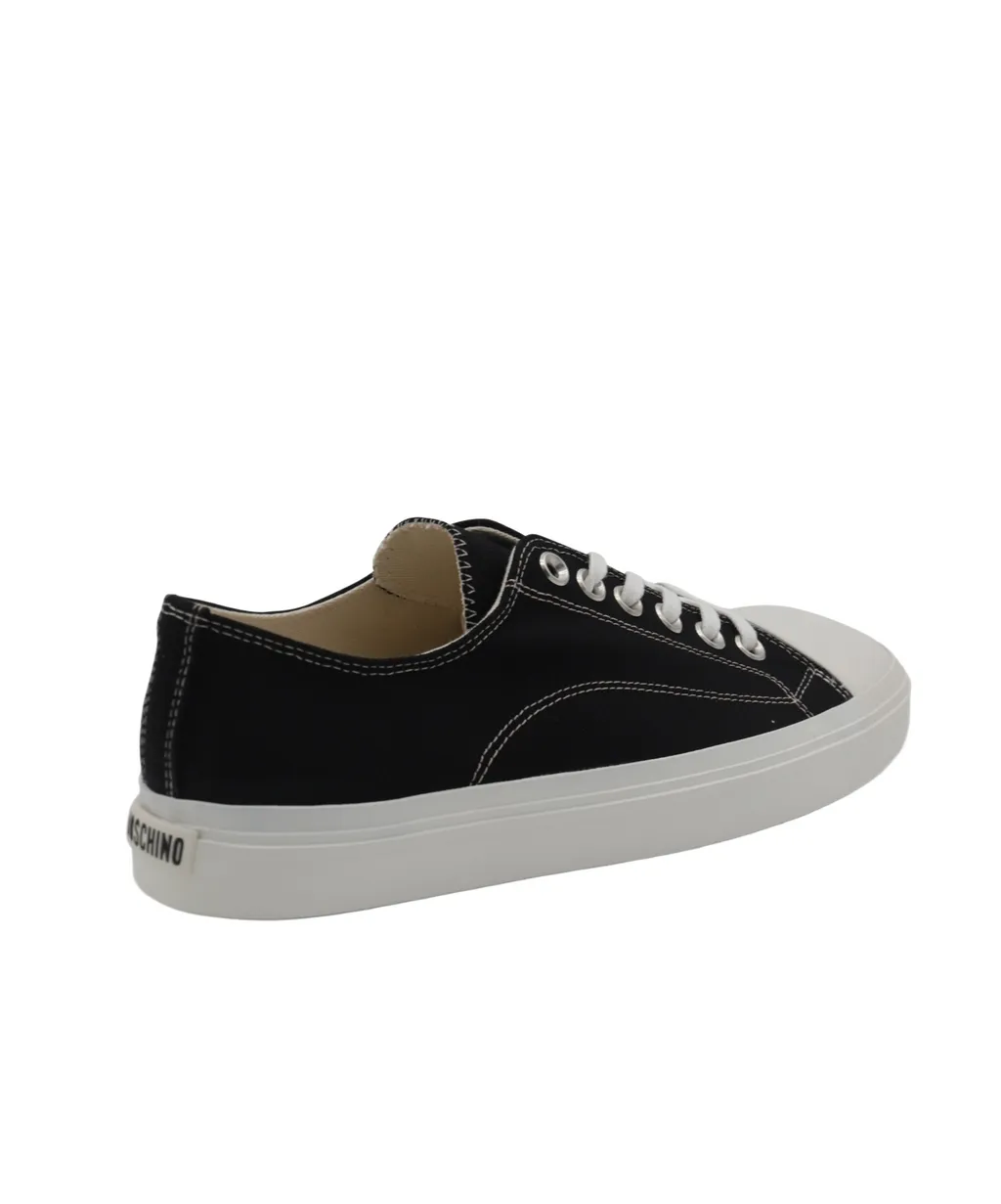 Contrast-Stitched Lace-Up Sneakers