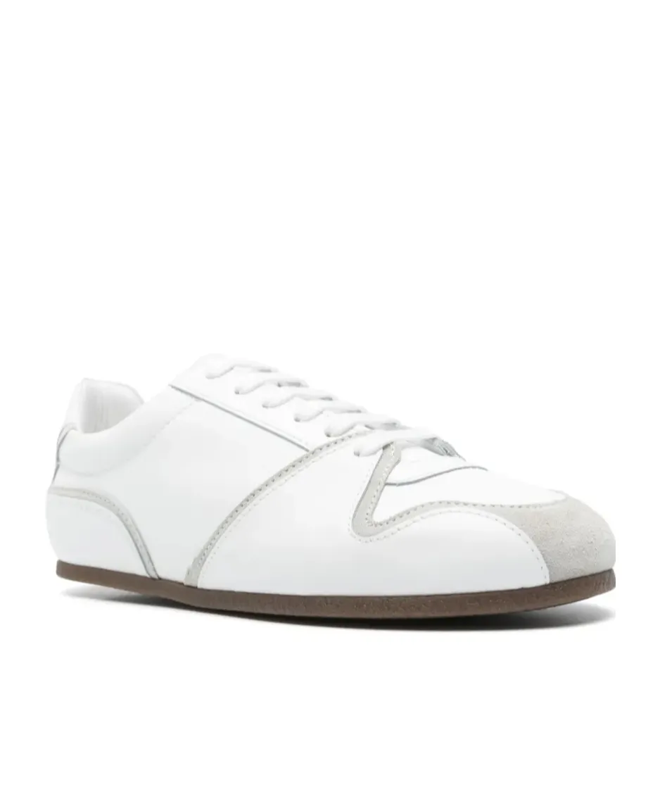 Logo-Embossed Lace-Up Sneakers