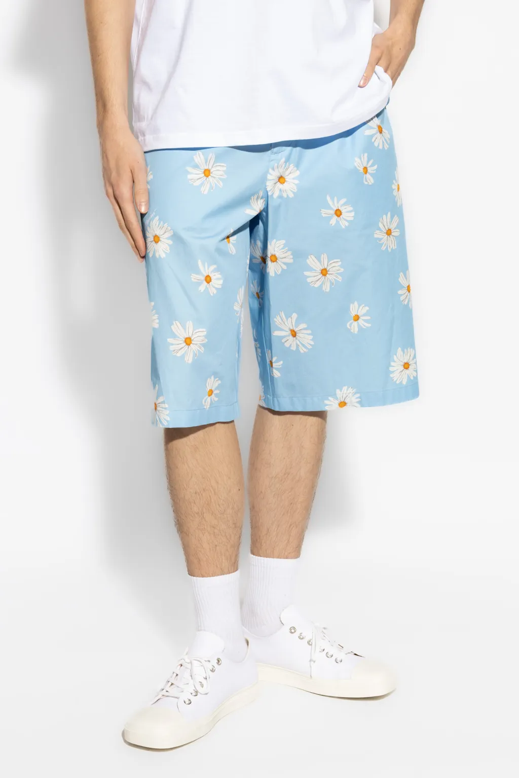 Floral Printed Knee-Length Shorts