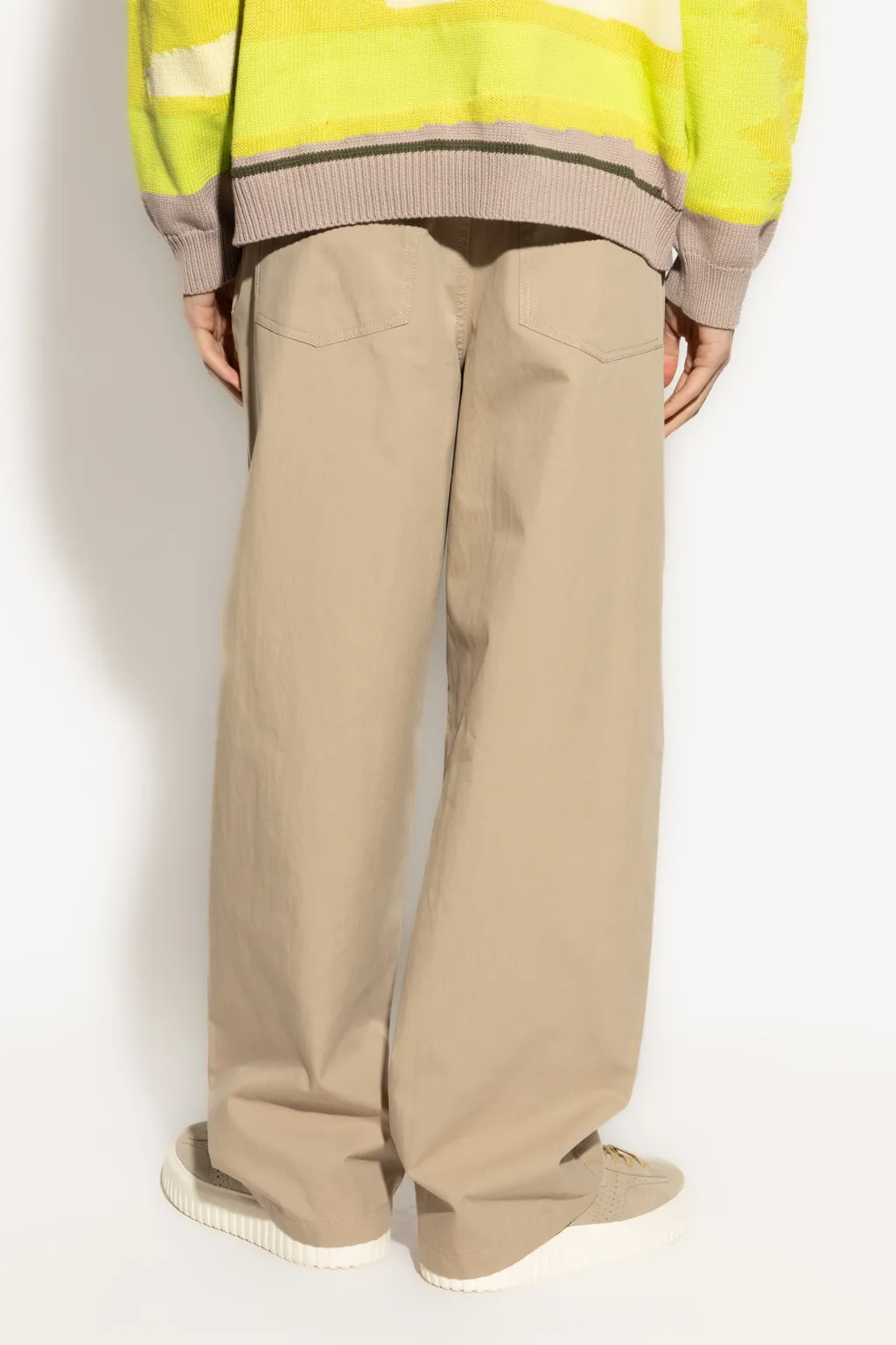 Mid-Rise Wide-Leg Trousers