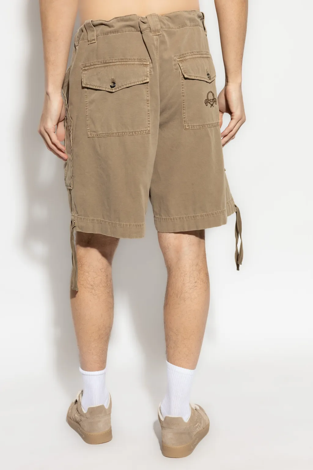 Logo Embroidered Drawstring Shorts