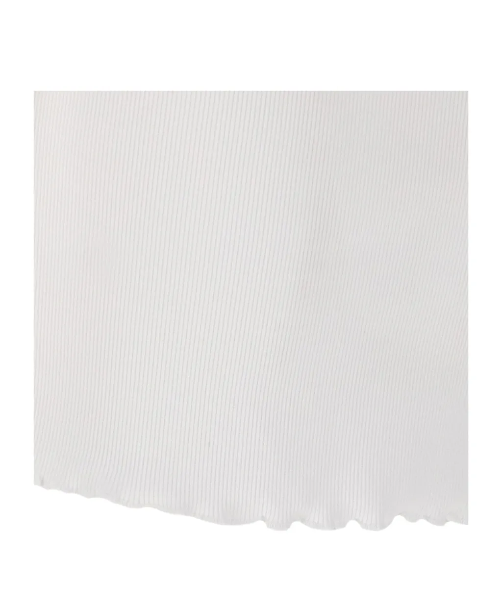 Cropped Ribbed T-Shirt