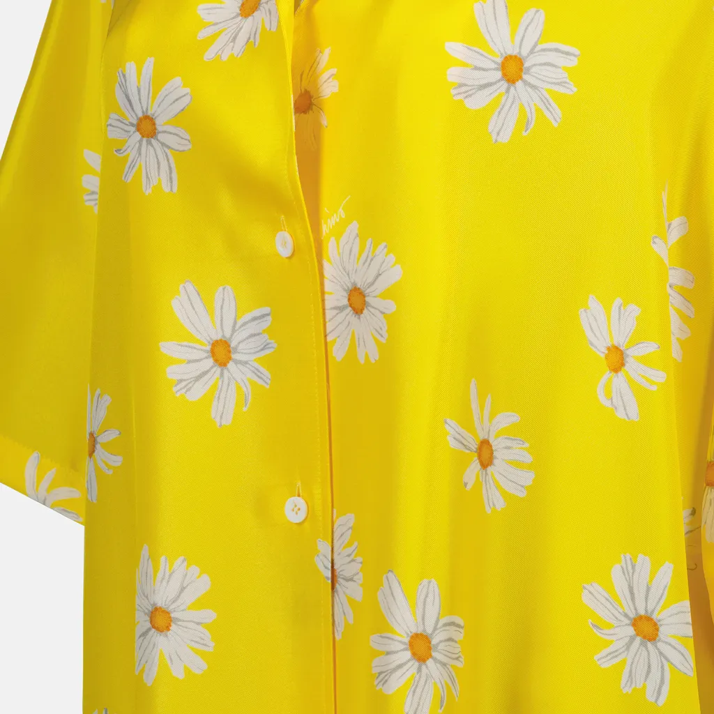 Floral-Printed Buttoned Shirt