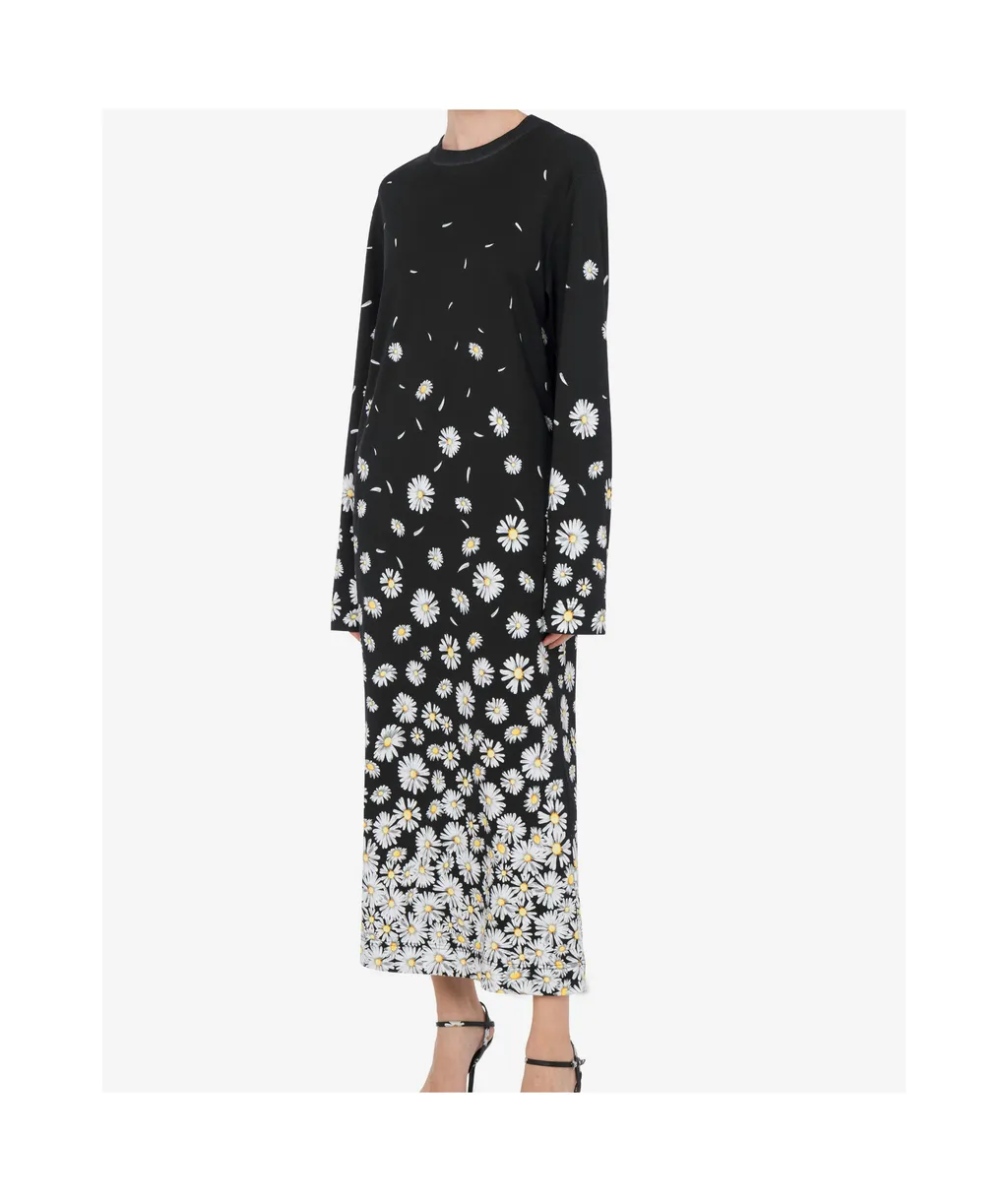 Long Interlock Daisy Degradé Dress