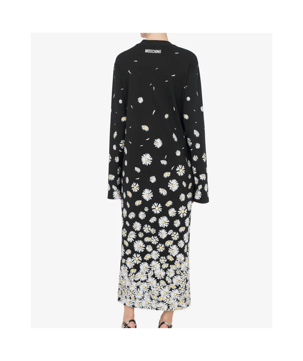 Long Interlock Daisy Degradé Dress