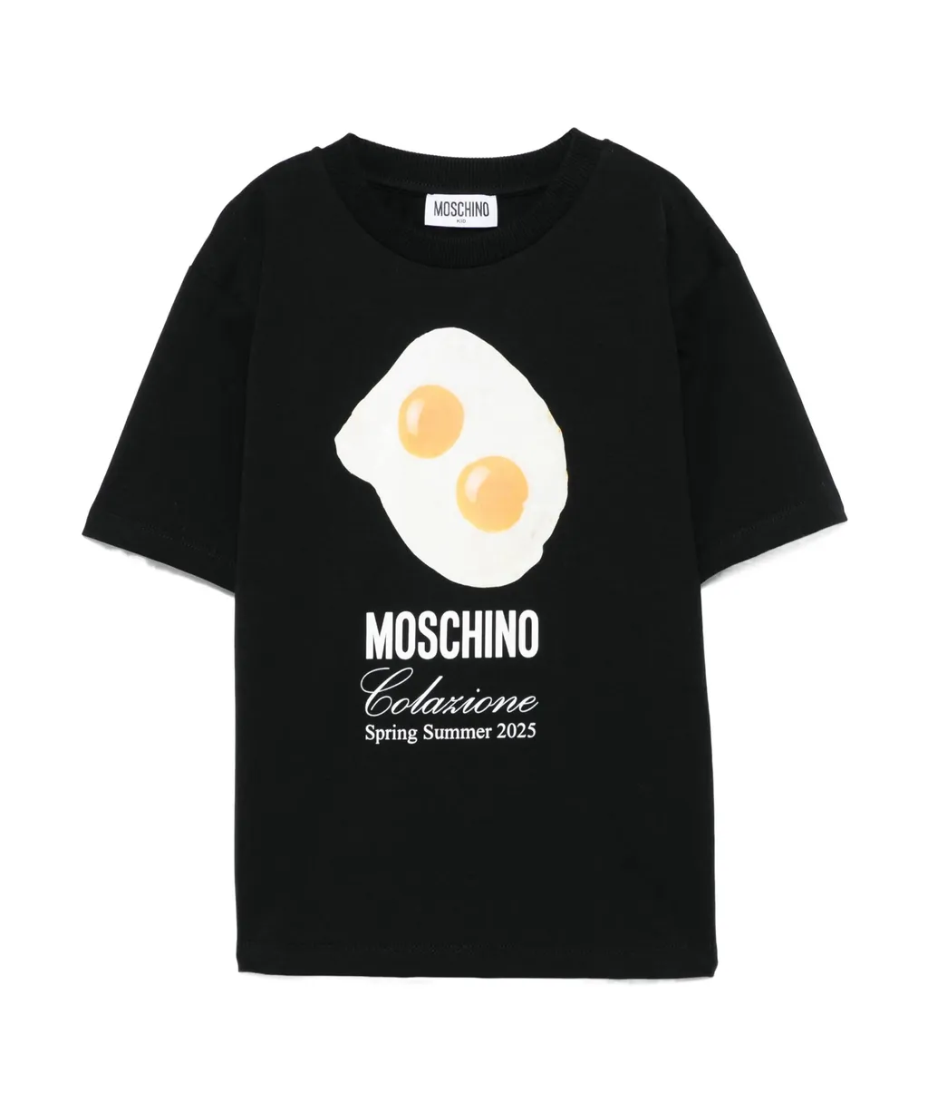 Egg-Print Crewneck T-Shirt