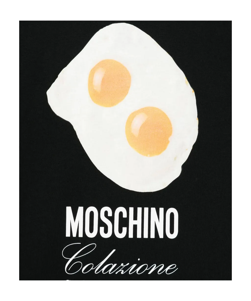 Egg-Print Crewneck T-Shirt