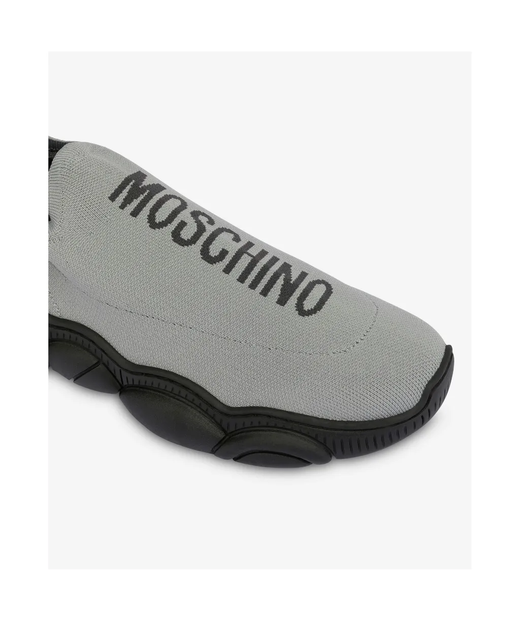Logo-Intarsia Slip-On Sneakers