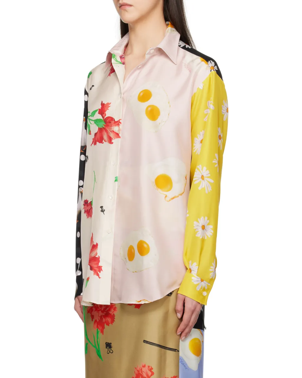 Patchwork Buttoned Shirt