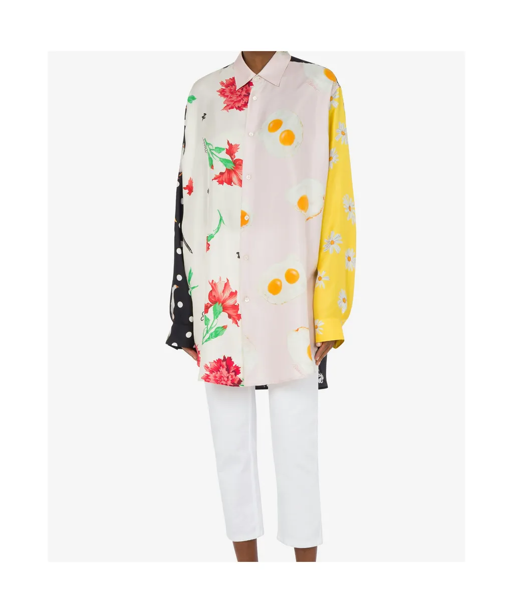Patchwork Buttoned Shirt