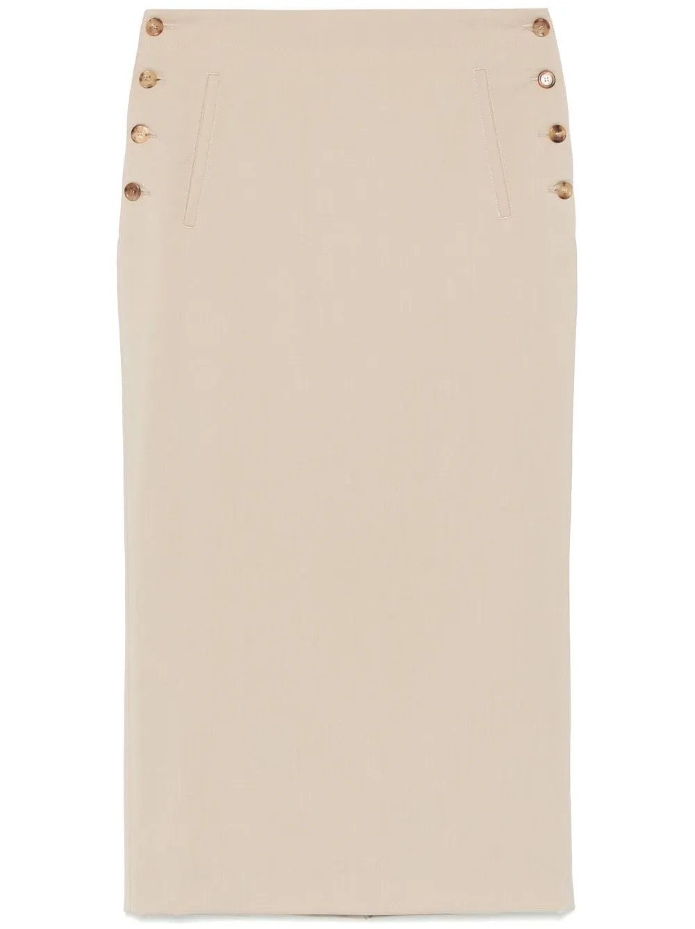 Virgin Wool Midi Skirt