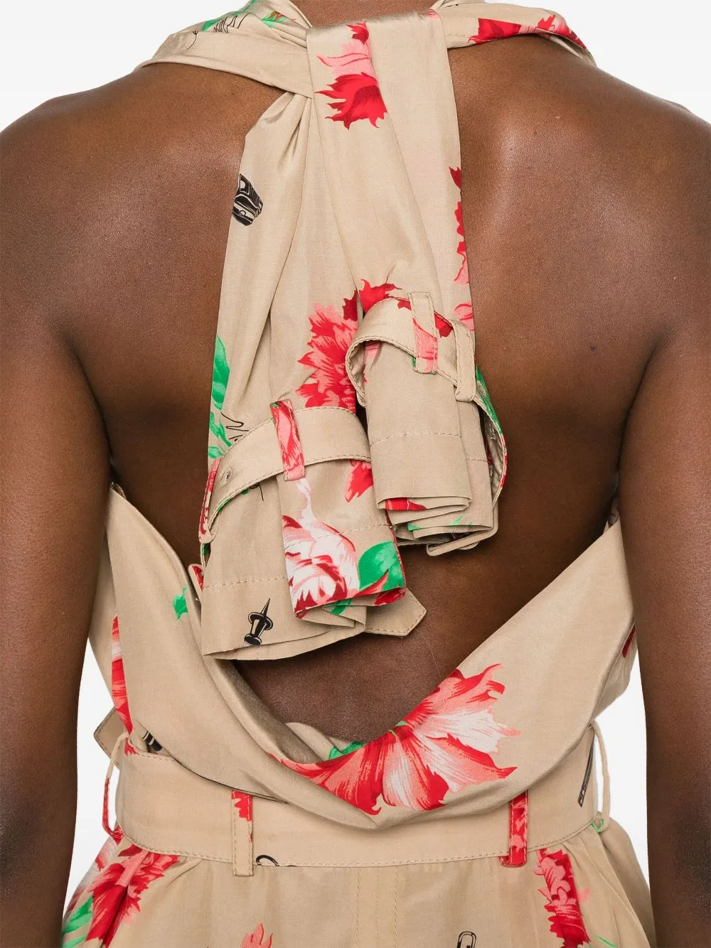 Floral Printed Belted Dress
