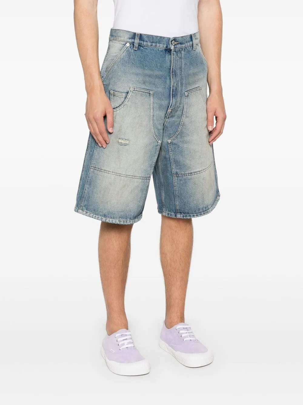 Pocket Detailed Denim Shorts