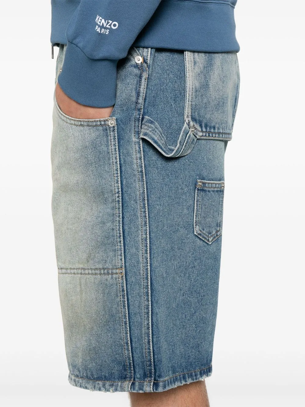 Pocket Detailed Denim Shorts
