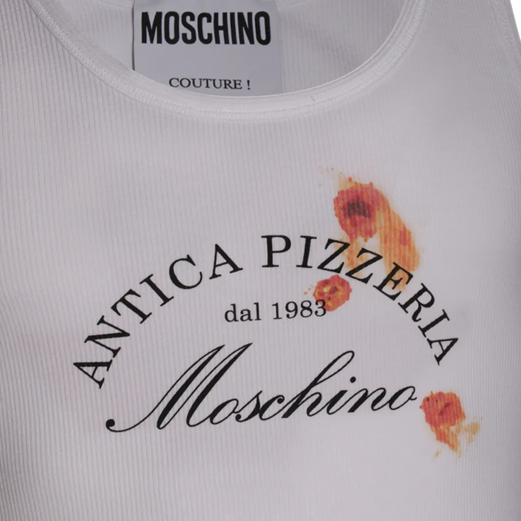 Slogan-Print Sleeveless Tank Top