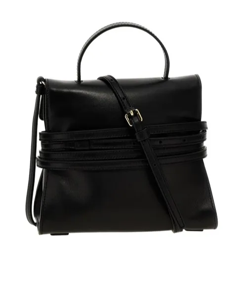 Tie Me Logo Embossed Small Tote Bag