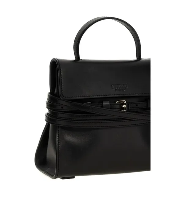 Tie Me Logo Embossed Small Tote Bag