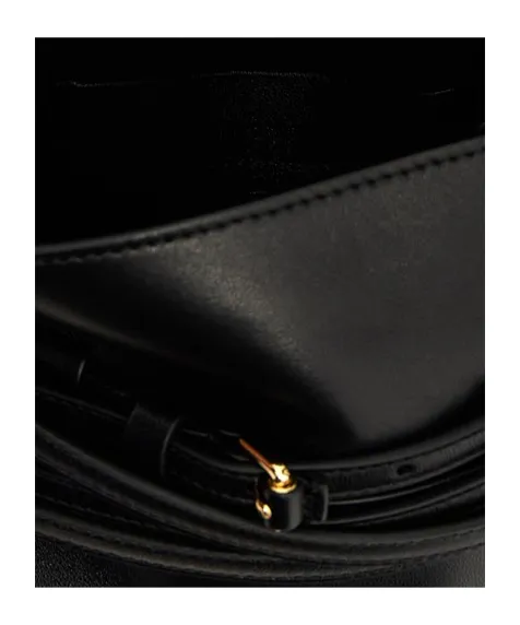 Tie Me Logo Embossed Small Tote Bag