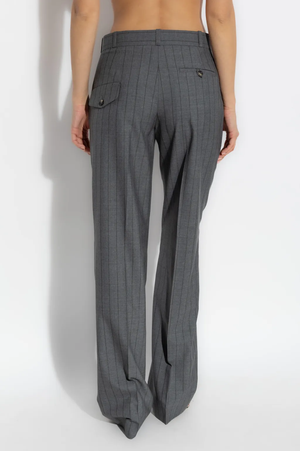 Pinstriped Tailored Trousers