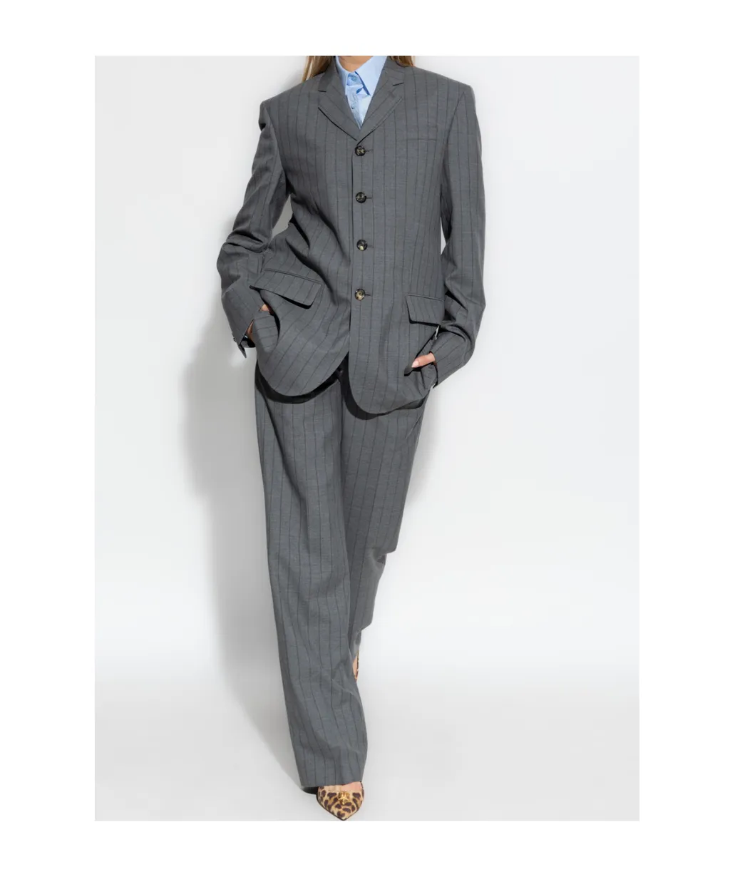 Pinstriped Tailored Trousers