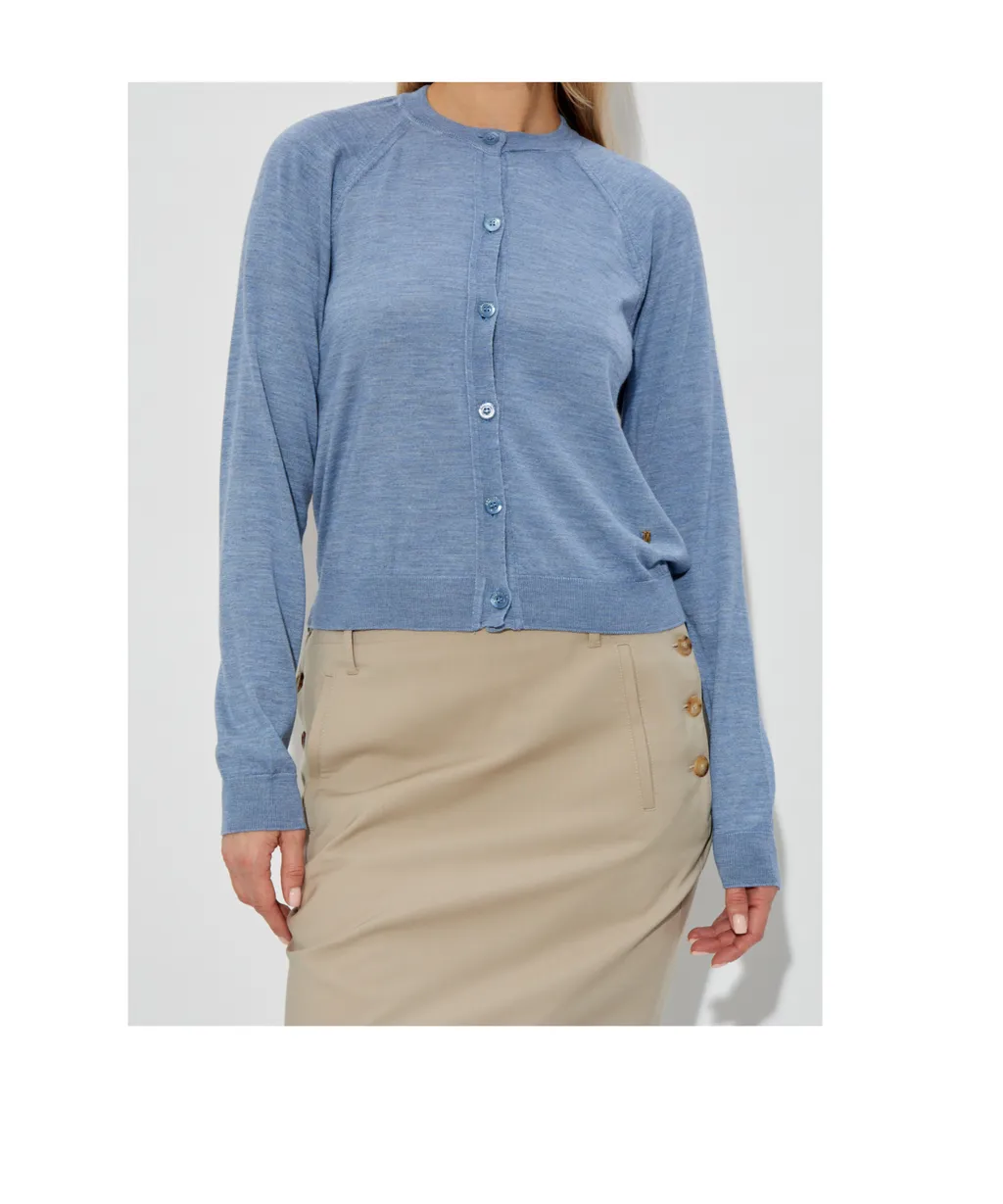 Cut-Out Knit Cardigan