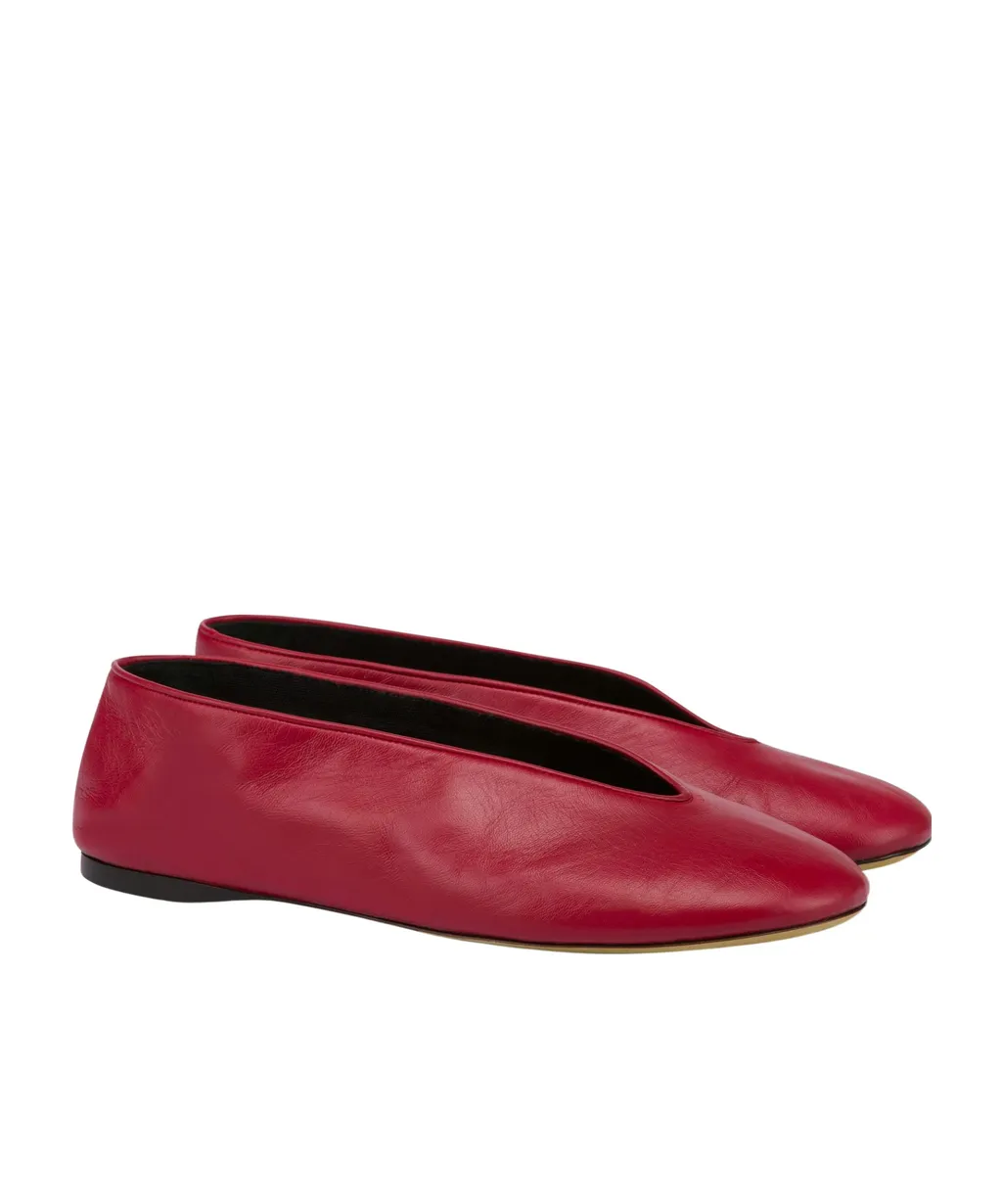 Leather Ballerina Shoes