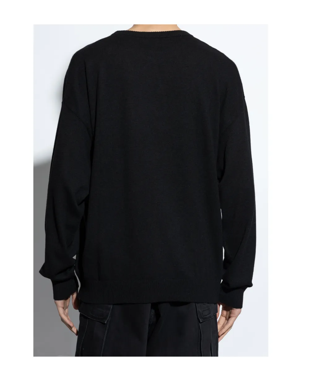 Logo Embroidered Knit Jumper