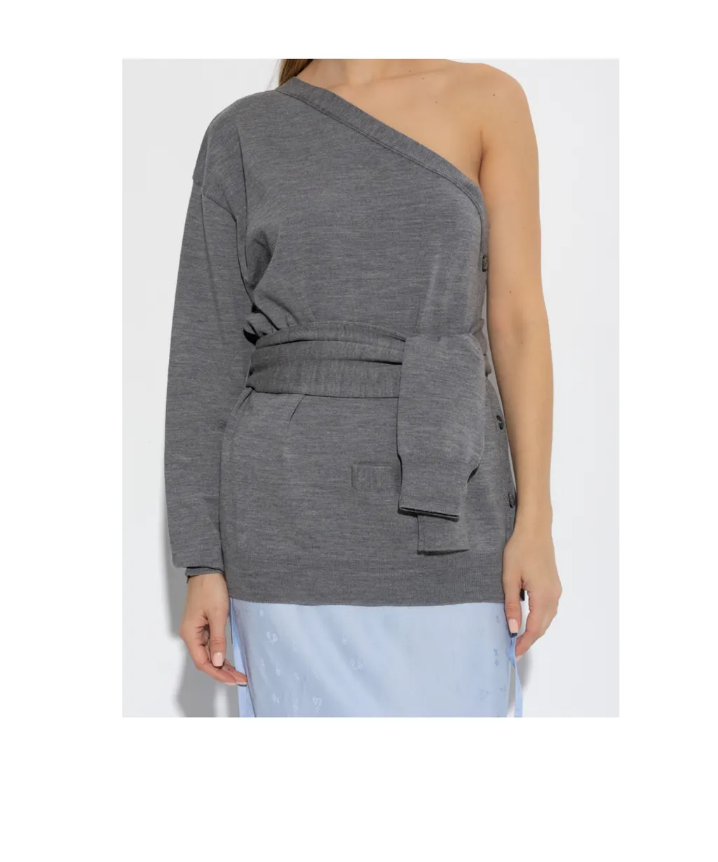 Single-Sleeved Knitted Top