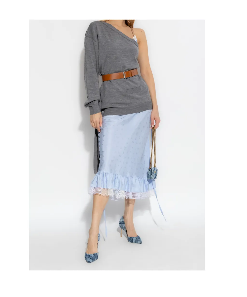 Single-Sleeved Knitted Top