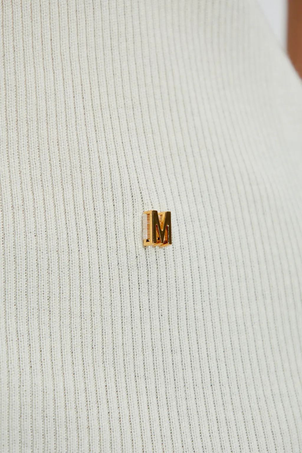 M Logo Plaque Ribbed Tank Top